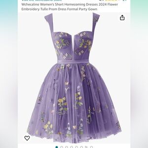 NWT Purple Floral tulle Dress